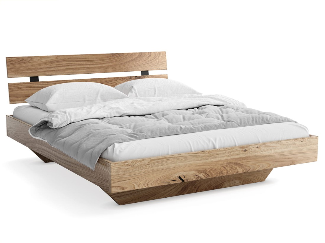 Letto in rovere 160x200cm Levitante Rossano