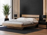 Letto in rovere 160x200cm Levitante Rossano