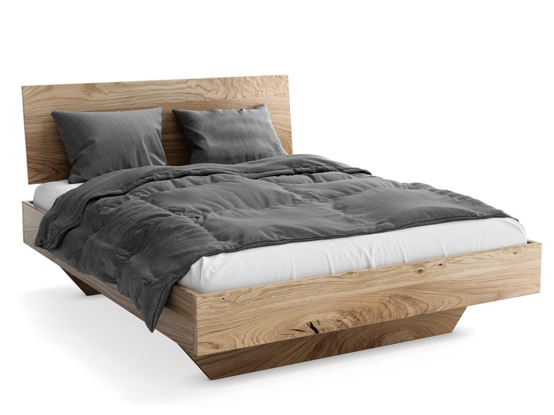 Letto matrimoniale 180x200 in rovere Levitante Piacenza