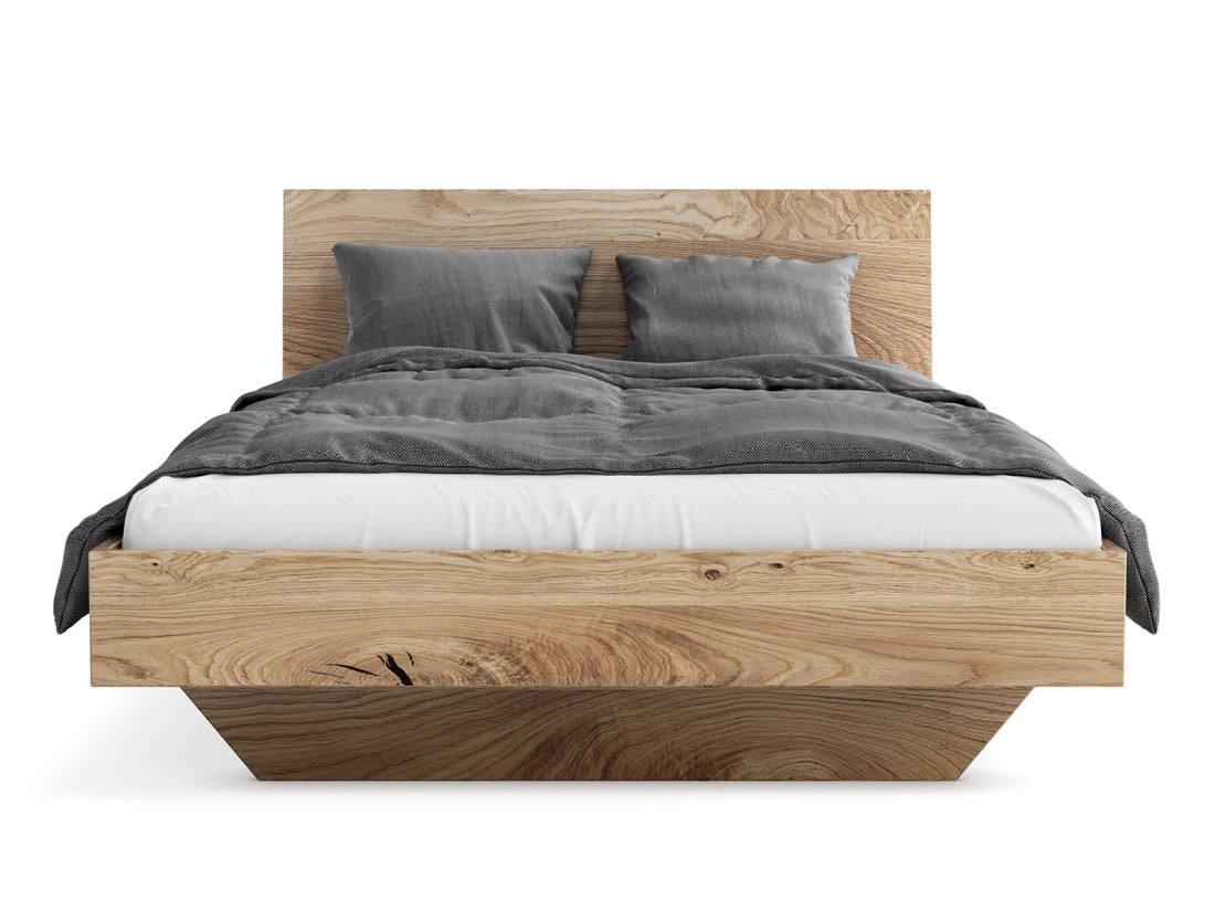 Letto matrimoniale 140x200 in rovere Levitante Piacenza