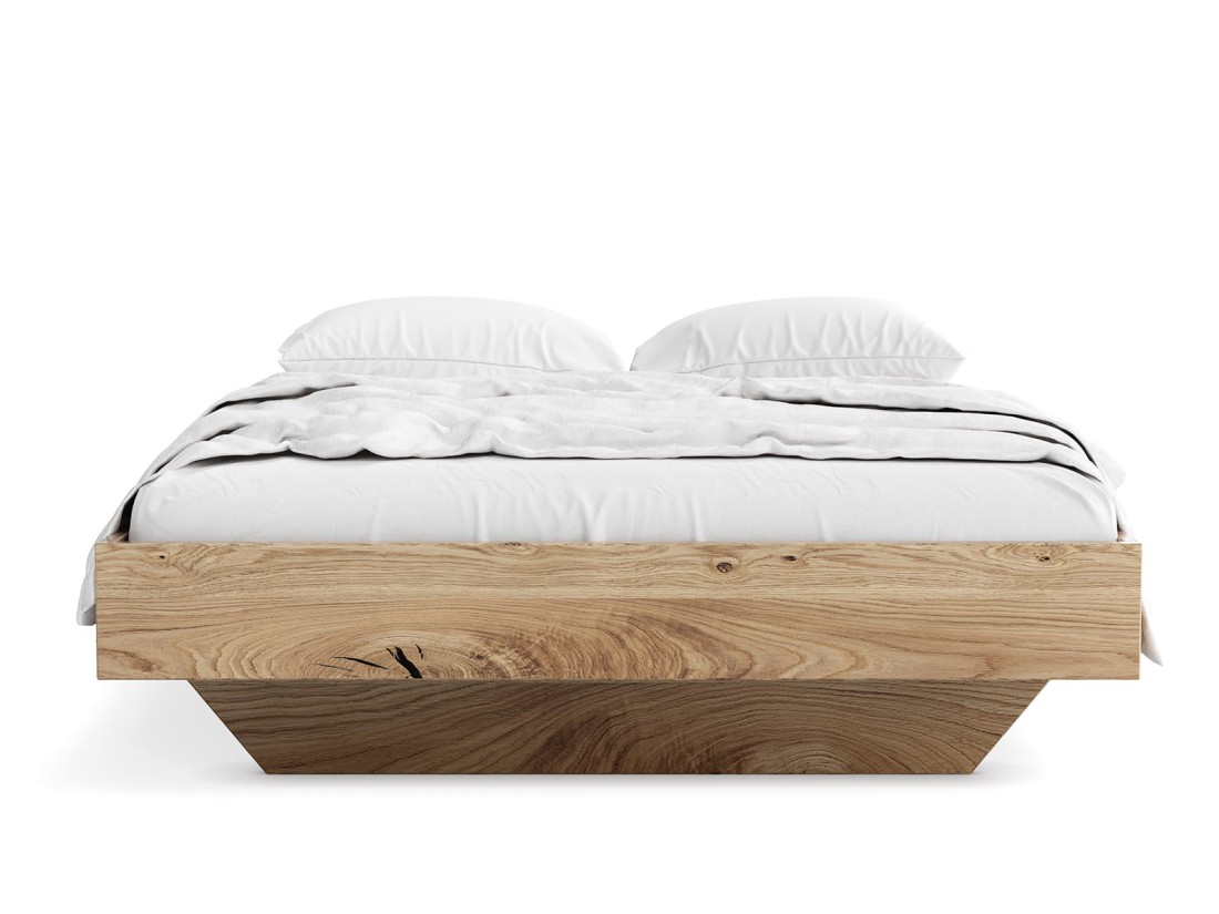 Letto matrimoniale 160x200 in rovere Levitante Bergamo