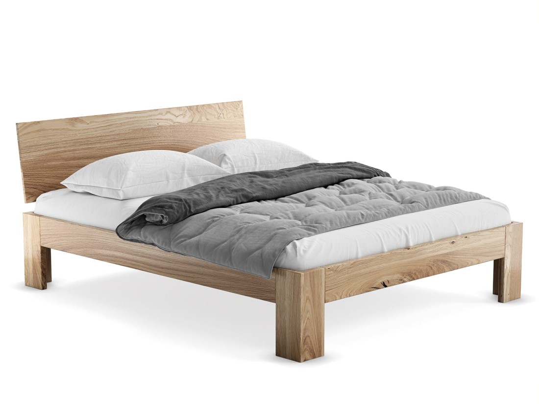 Letto in rovere 180x200cm in legno massiccio Rosario