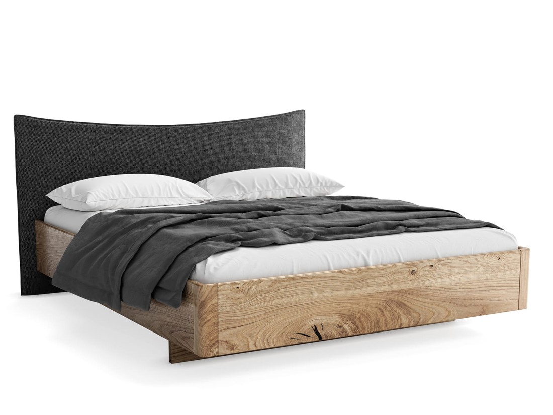 Letto in rovere 120x200cm in legno massiccio Altari