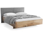 Letto imbottito 120x200cm in rovere Monza
