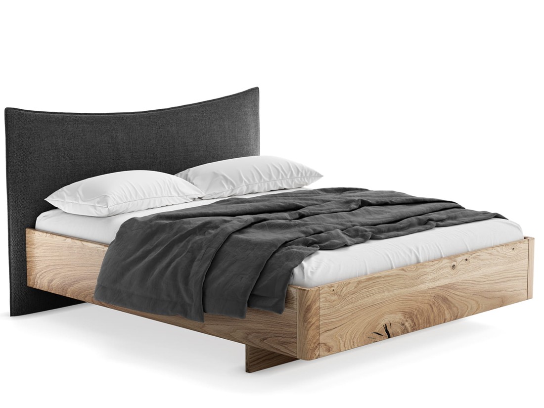 Letto in rovere 160x200cm in legno massiccio Altari