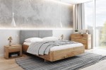 Letto imbottito 120x200cm in rovere Monza