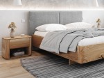 Comodino in legno massiccio di rovere Rosario B
