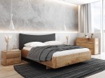 Comodino in legno massiccio di rovere Monza