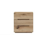 Comodino in legno massiccio di rovere Piacenza 3S