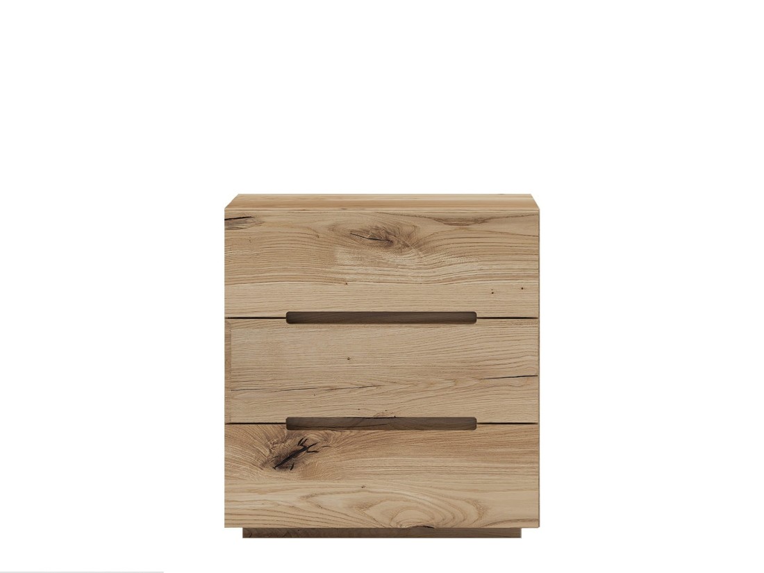 Comodino in legno massiccio di rovere Piacenza 3S