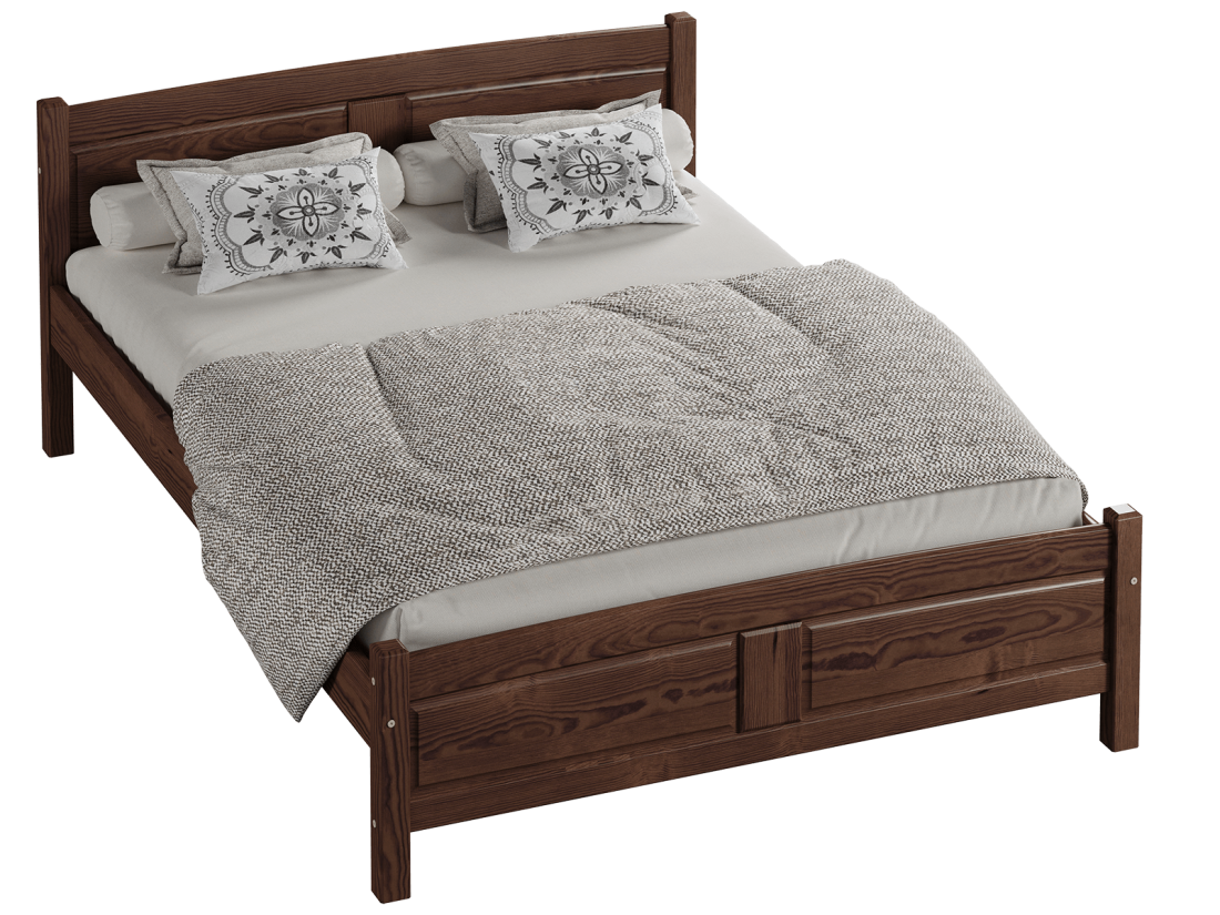 Letto in legno 160x200 Julia Noce