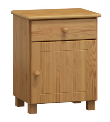 Comodino in pino MEGA, colore Ontano