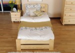 Letto 90x200 Lidia in pino colore ontano