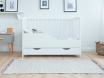 Lettino per bambini Baby Classic in legno di pino 60x120, bianco