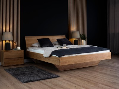 Letto matrimoniale 180x200 in rovere Levitante Piacenza