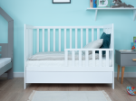 Lettino per bambini Baby Sleep in legno di pino 60x120, bianco