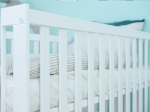 Lettino per bambini Baby Sleep in legno di pino 60x120, bianco