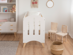 Lettino per bambini Baby Dream in legno di pino 60x120, bianco/pino
