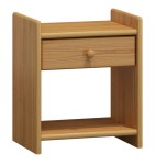 Comodino in legno WIKI, colore ontano
