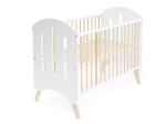 Lettino per bambini Baby Dream in legno di pino 60x120, bianco/pino