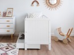 Lettino per bambini Baby Magic in legno di pino 60x120, bianco