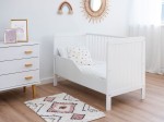 Lettino per bambini Baby Magic in legno di pino 60x120, bianco