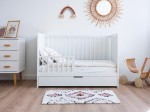 Lettino per bambini Baby Magic in legno di pino 60x120, bianco