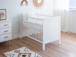 Lettino per bambini Baby Magic in legno di pino 60x120, bianco
