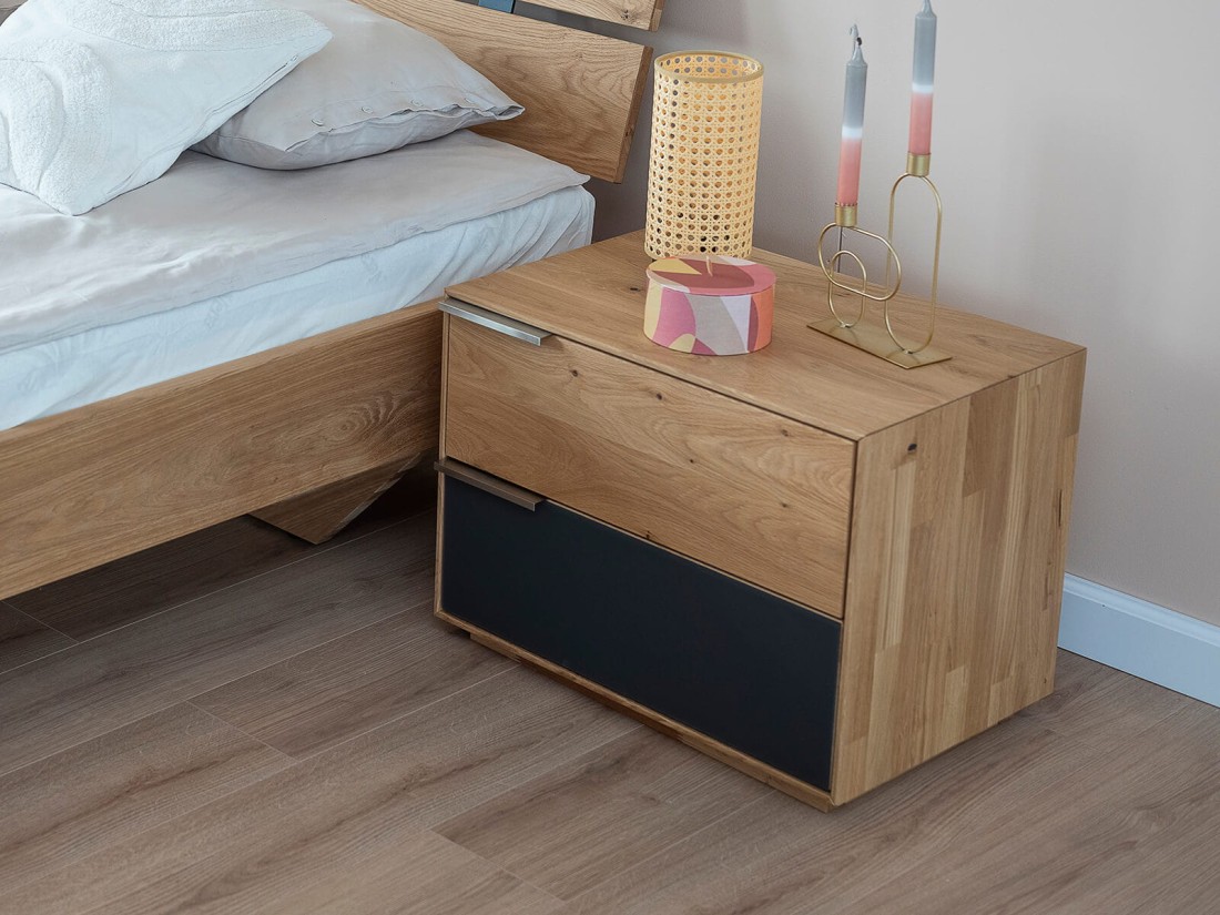 Comodino in legno massello di rovere Teramo