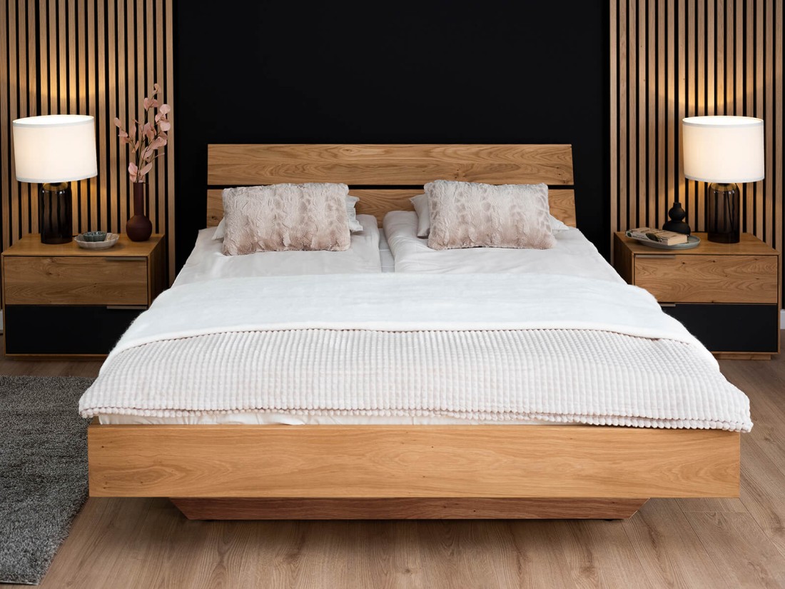 Letto in rovere 180x200cm Levitante Rossano
