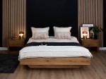 Letto matrimoniale 140x200 in rovere Levitante Bergamo