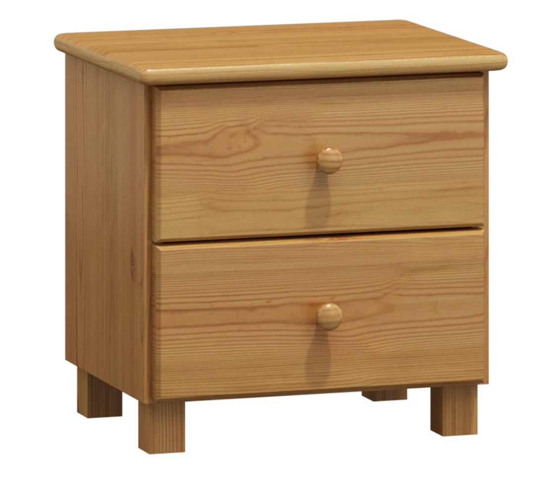 Comodino in legno TINA, colore Ontano
