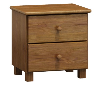 Comodino in legno TINA, colore Rovere