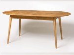 Tavolo ovale in rovere 170x90 Bergen olio intenso