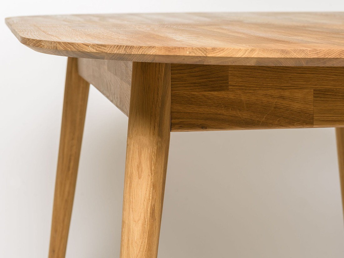 Tavolo ovale in rovere 170x90 Bergen olio intenso