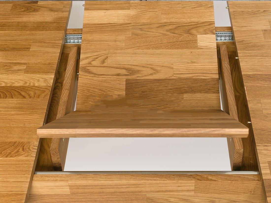 Tavolo pieghevole in rovere 170/210x90 Bergen oil intense