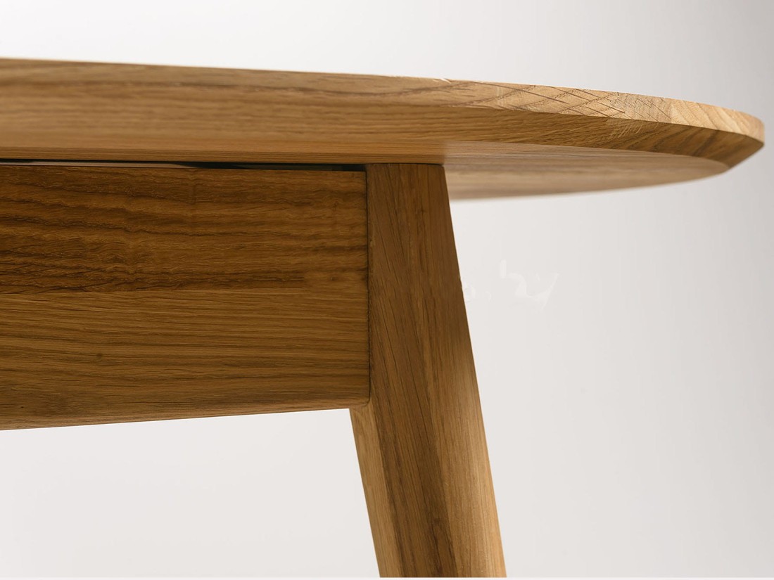 Tavolo ovale in rovere 180x90 Bergen olio intenso