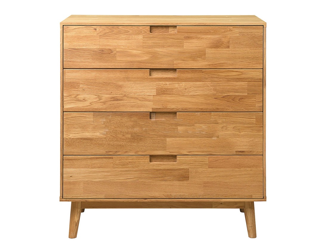 Cassettiera Bergen in rovere 4S n. 1 olio intenso