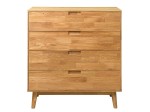 Cassettiera Bergen in rovere 4S n. 1 olio intenso