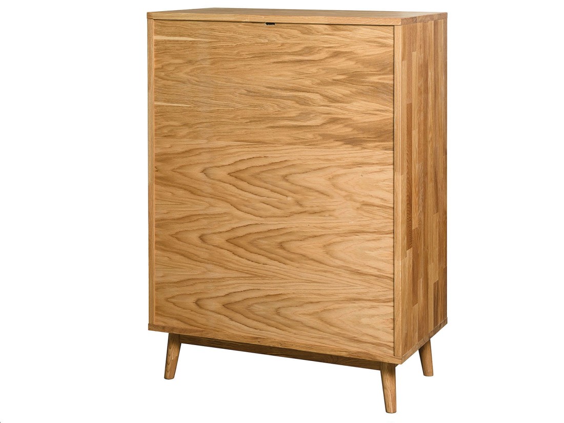 Cassettiera Bergen in rovere 2S 2D olio intenso