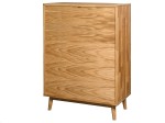 Cassettiera Bergen in rovere 2S 2D olio intenso