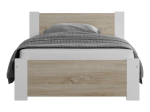 Letto singolo 90x200 DMD3 Bianco + rovere sonoma