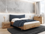 Letto in rovere 140x200cm in legno massiccio Altari
