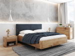 Letto imbottito 160x200cm in rovere Monza