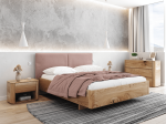 Letto imbottito 180x200cm in rovere Monza