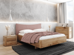 Letto in rovere 140x200cm in legno massiccio Altari