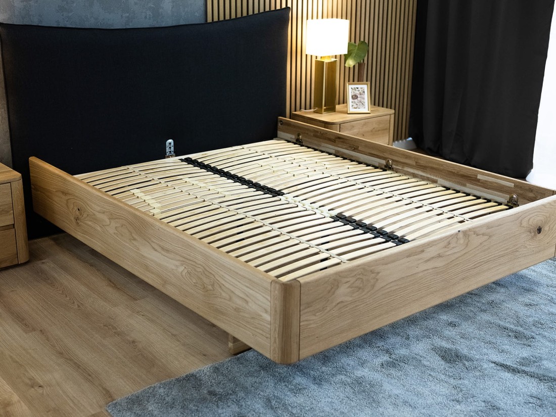 Letto in rovere 160x200cm in legno massiccio Altari