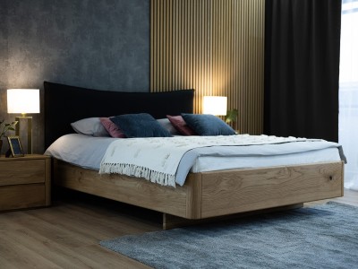 Letto in rovere 140x200cm in legno massiccio Altari