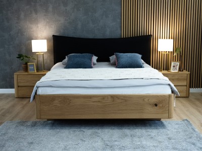 Letto in rovere 120x200cm in legno massiccio Altari