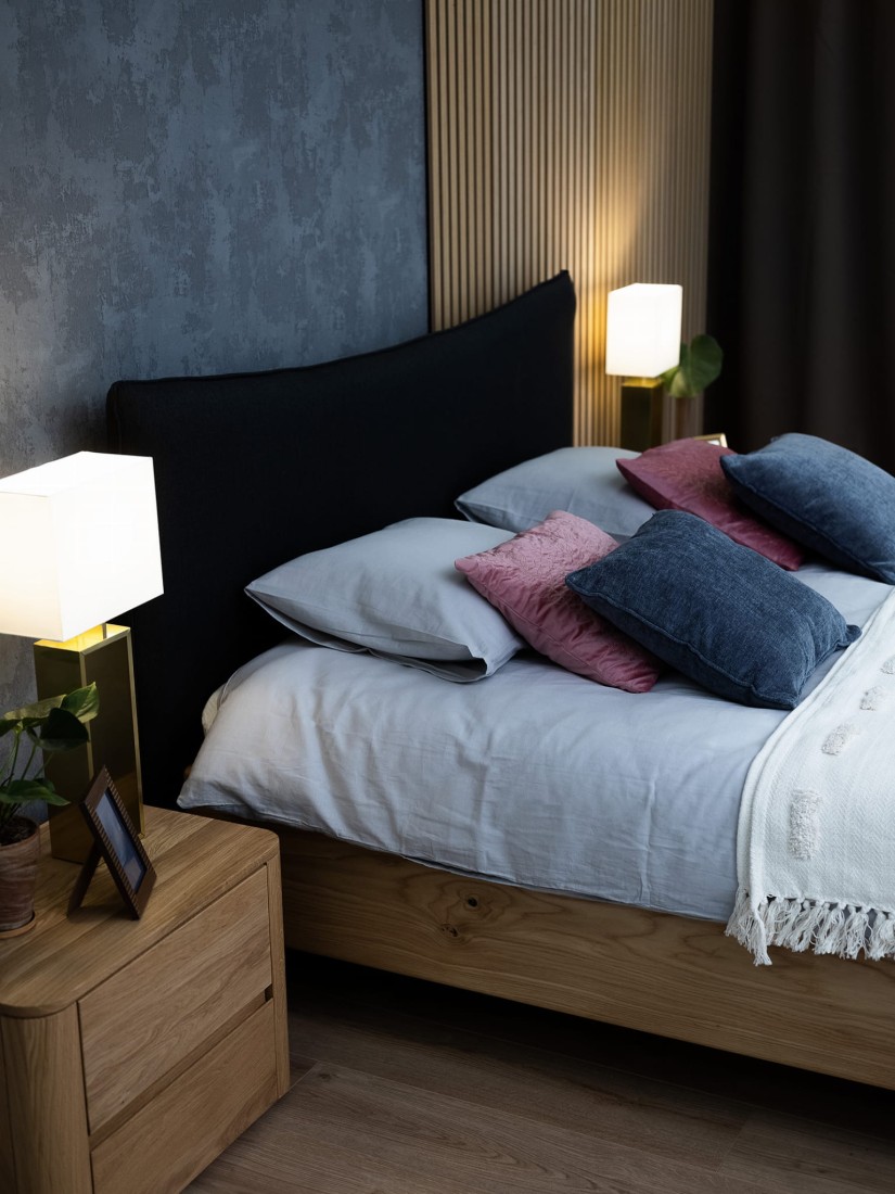 Letto in rovere 120x200cm in legno massiccio Altari